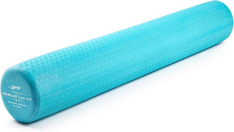 OPTP PRO-Roller Super Soft Density Foam Roller 36 in - Light Blue Low Density Foam Roller for Exercise, Gentle Massage, and Physical Therapy 36" x 6" Round - Image 1